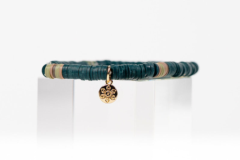 Multi-Color Katsuki Beads Earth Tones Bracelets - Brown, Tan & Gray
