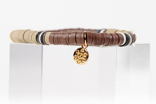 Multi-Color Katsuki Beads Earth Tones Bracelets - Sandstone & Brown
