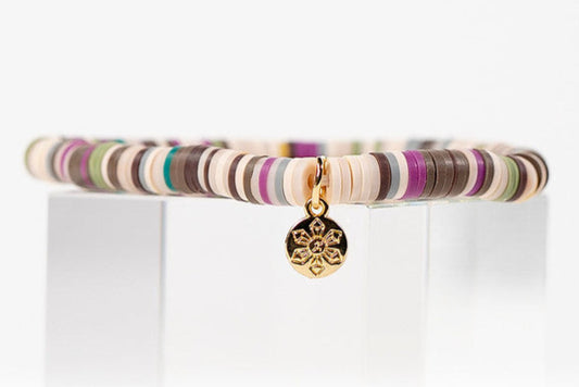 Multi-Color Katsuki Beads Earth Tones Bracelets - Earth Tone Rainbow