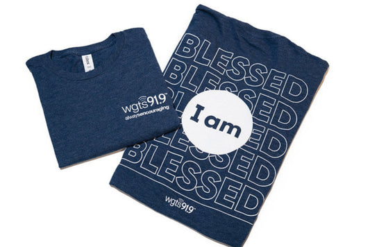 WGTS I AM Blessed Navy Blue T-shirt
